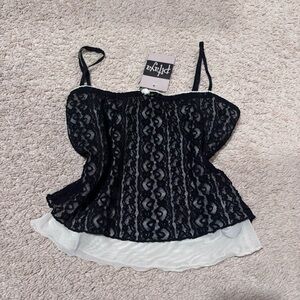 Black Lace Women's Top